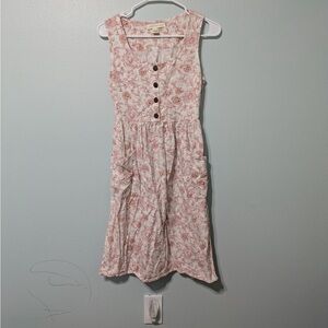 Monteau Pink Floral Dress